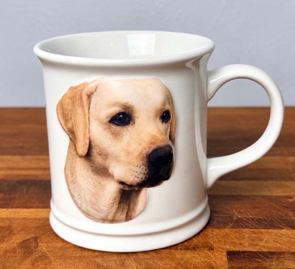 Yellow Labrador Retriever Coffee Mug, Best Friend Originals Ceramic Cup (2006)